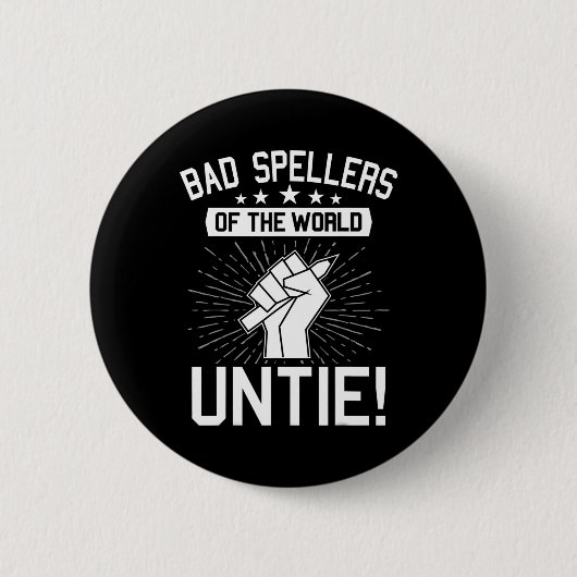 Die Verkäufer der Welt binden Dyslexie dyslexische Button (Vorderseite)