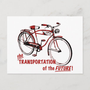 Die Verkehrsmittel der Zukunft Postkarte