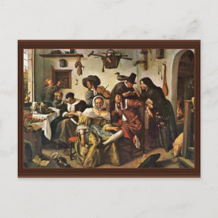 Die verkehrte Welt von Steen Jan (Beste Qualität) Postkarte
