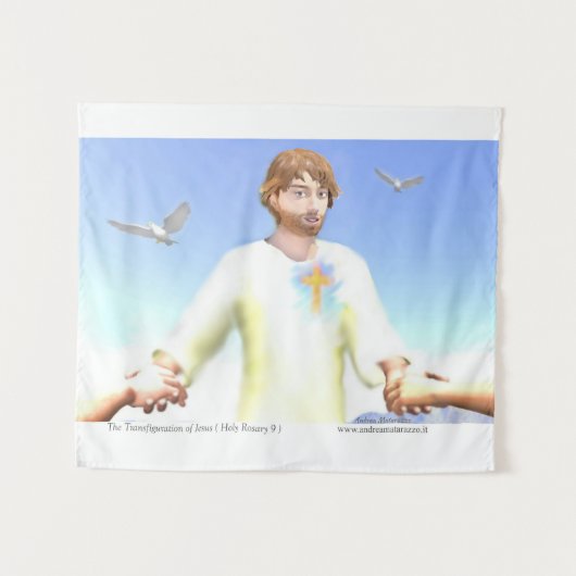 Die Verklärung Jesu Wandteppich (Vorderseite (Horizontal))