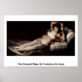 Die verkleidete Maja von Francisco de Goya Poster (Vorne)