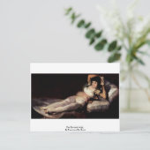 Die verkleidete Maja von Francisco de Goya Postkarte (Stehend Vorderseite)
