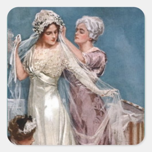 Die Verkleidung der Brücke Quadratischer Aufkleber (Vorderseite)