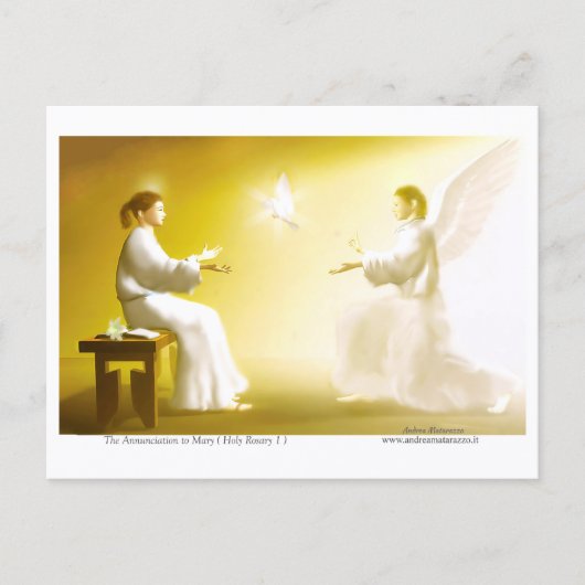 Die Verkündigung an Maria Postkarte (Vorderseite)