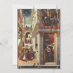 Die Verkündigung Carlo Crivelli Renaissance-Kunst Einladung