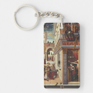 Die Verkündigung Carlo Crivelli Renaissance-Kunst Schlüsselanhänger