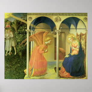 Die Verkündigung im Prado von Fra Angelico Poster
