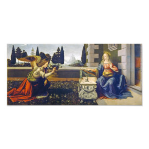 Die Verkündigung Leonardo da Vinci Fotodruck