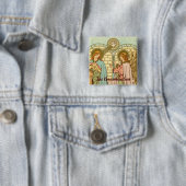 Die Verkündigung (RLS 04) Button (Beispiel)