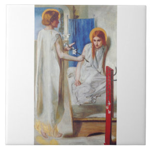 Die Verkündigung von Dante Gabriel Rossetti Fliese