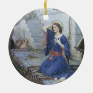 Die Verkündigung von John William Waterhouse Keramik Ornament