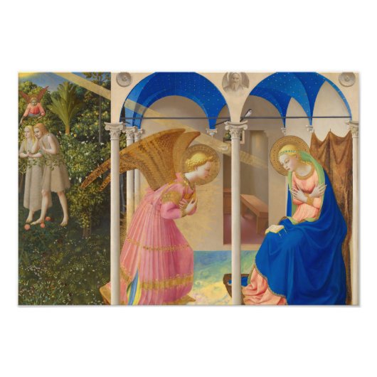 Die Verkündung 1426 von Fra Angelico Fotodruck (Vorne)