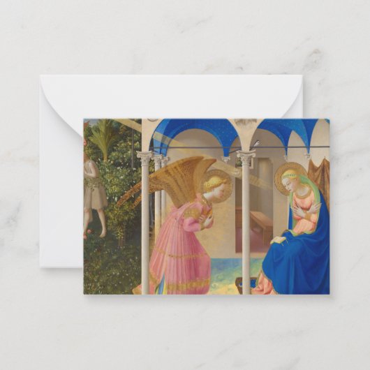 Die Verkündung 1426 von Fra Angelico Mitteilungskarte (Vorderseite)