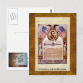 Die Verkündung der Emanzipation Postkarte (Vorne/Hinten)