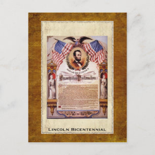 Die Verkündung der Emanzipation Postkarte