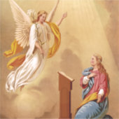 Die Verkündung der Jungfrau Mary Aufkleber (Vorderseite)