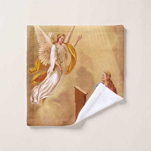 Die Verkündung der Jungfrau Mary Badhandtuch Set (Waschlappen)