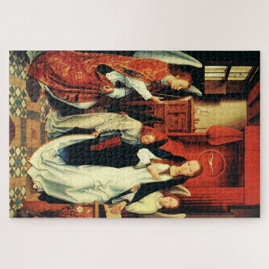 Die Verkündung der Jungfrau Mary durch Hans Memlin Puzzle (Horizontal)