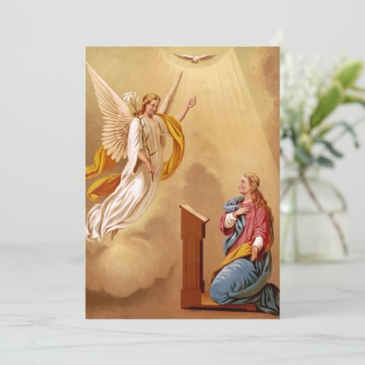 Die Verkündung der Jungfrau Mary Einladung (Stehend Vorderseite)