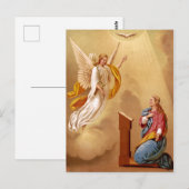 Die Verkündung der Jungfrau Mary Postkarte (Vorne/Hinten)