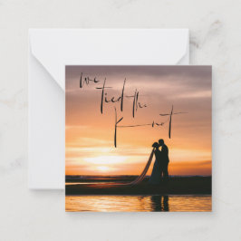 Die Verkündung des Fotos des Knotens Mitteilungskarte