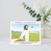 Die Verkündung des Reiches Gottes Postkarte (Stehend Vorderseite)