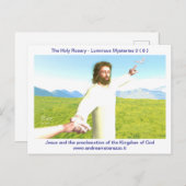 Die Verkündung des Reiches Gottes Postkarte (Vorne/Hinten)