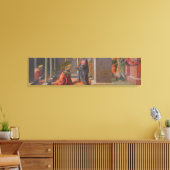 Die Verkündung (Predella des Barbadori Altarp) Leinwanddruck (Insitu (Wohnzimmer))