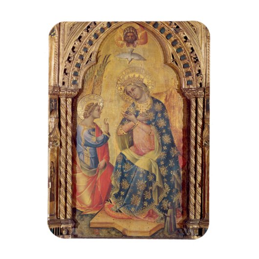 Die Verkündung (Teil des Polyptychs) (Öl auf Tafel Magnet (Vertikal)