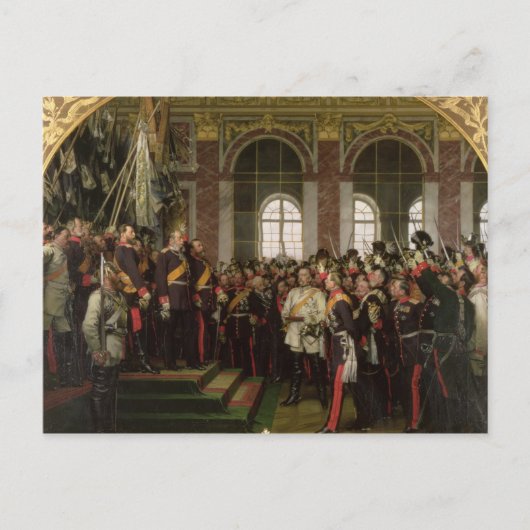 Die Verkündung Wilhelms Postkarte (Vorderseite)