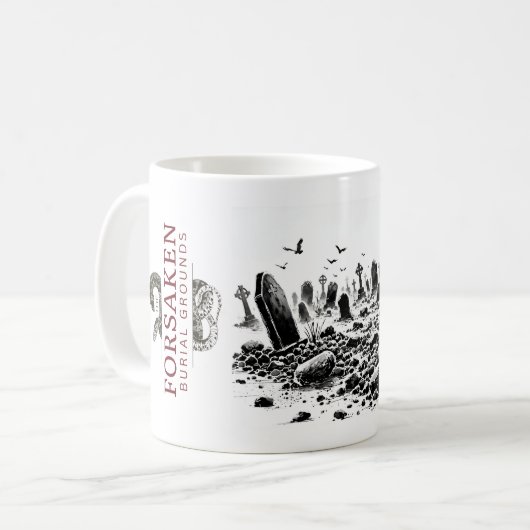 Die verlassenen Gräbergründe Kaffeetasse (Vorderseite Links)