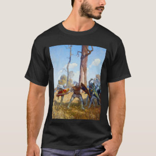 Die Verlegung von Sir Lamorak, c. 1922 von N.C. Wy T-Shirt
