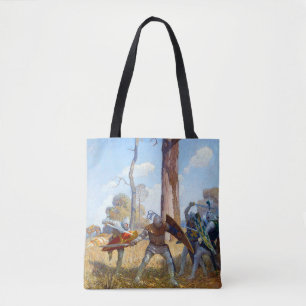 Die Verlegung von Sir Lamorak, c. 1922 von N.C. Wy Tasche