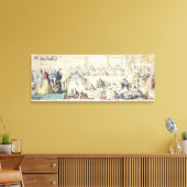 Die Verletzung des Versprechens - Cartoon, handfar Leinwanddruck (Insitu (Wohnzimmer))