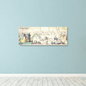 Die Verletzung des Versprechens - Cartoon, handfar Leinwanddruck (Insitu (Holzboden))