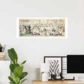 Die Verletzung des Versprechens - Cartoon, handfar Poster (Heimbüro)