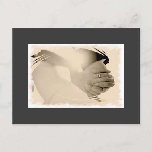 die Verlobung Ankündigungspostkarte (Vorderseite)