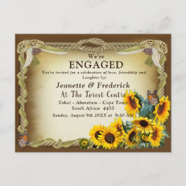 Die Verlobung der Knot-Feier Einladungspostkarte