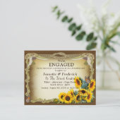 Die Verlobung der Knot-Feier Einladungspostkarte (Stehend Vorderseite)