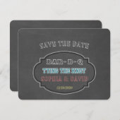 Die Verlobung der Knot-GRILLEN-Halbpension Einladung (Vorne/Hinten)