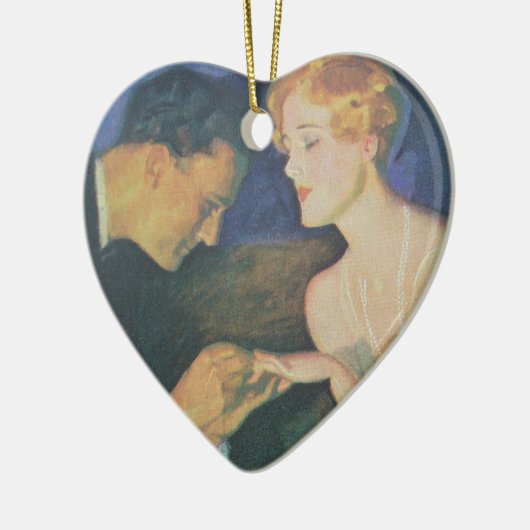 Die Verlobung Keramik Ornament (Links)