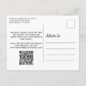 Die Verlobung qr Postkarte (Rückseite)