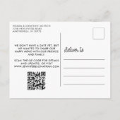 Die Verlobung qr Postkarte (Rückseite)