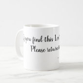 Die verlorene einsame Tasse des Vaters (Vorderseite Links)