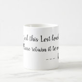 Die verlorene einsame Tasse des Vaters (Mittel)