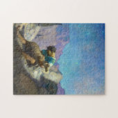 Die verlorene Schafe 1926 von Newell Convers Wyeth Puzzle (Horizontal)