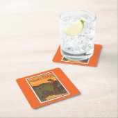 Die verlorene Spur - Komödien-Drama-Western-Leben Rechteckiger Pappuntersetzer (Vor Ort)