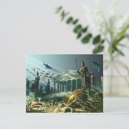 Die verlorene Stadt Atlantis Postkarte (Stehend Vorderseite)