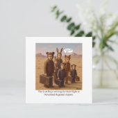 Die verlorenen Jungen, die für ihren Flug ankommen Einladung (Stehend Vorderseite)