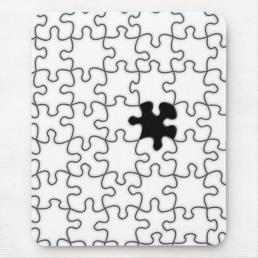 Die Vermisste Hintergrundvorlage zum Puzzle-Elemen Mousepad (Vorne)